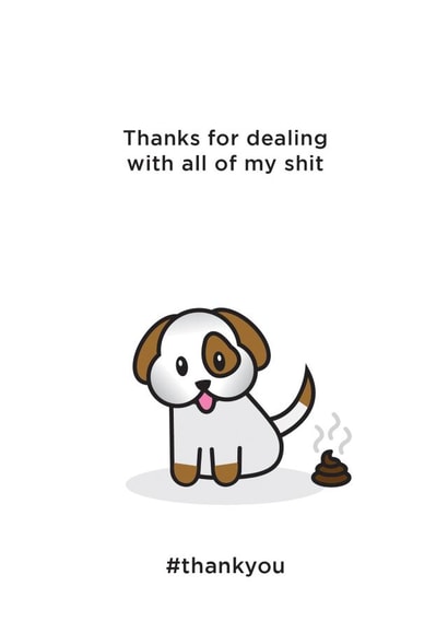 dealing with Thank You Card 8565 created by Thirty Mussels