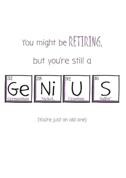 you might Retirement Card 13944 created by The Paper Scientist