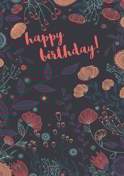 birthday modern Birthday Card 1226 created by Megan Higgins