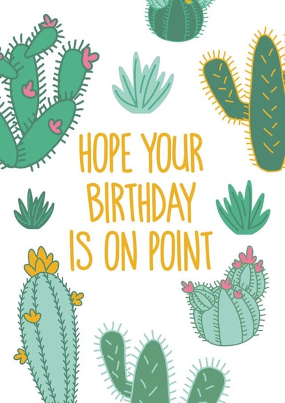 Funny Birthday - Hope Your Birthday is On Point created by Reba Renee