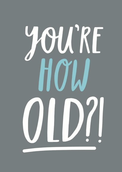 humour age Birthday Card 11118 created by Sadler Jones