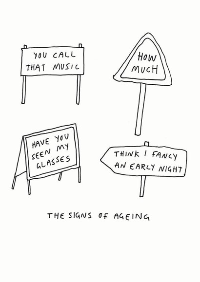 sign of Birthday Card 6616 created by Redback Cards