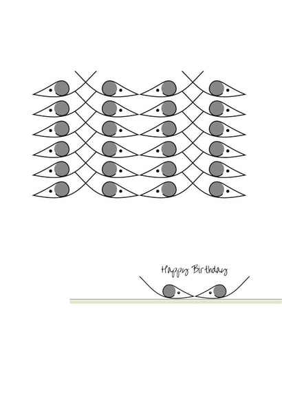 Mice Birthday Card 28542 created by 1790 Cards
