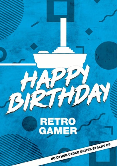 retro video Birthday Card 32599 created by Uniquely Yours