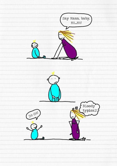 Baby's first word created by Beta Mummy