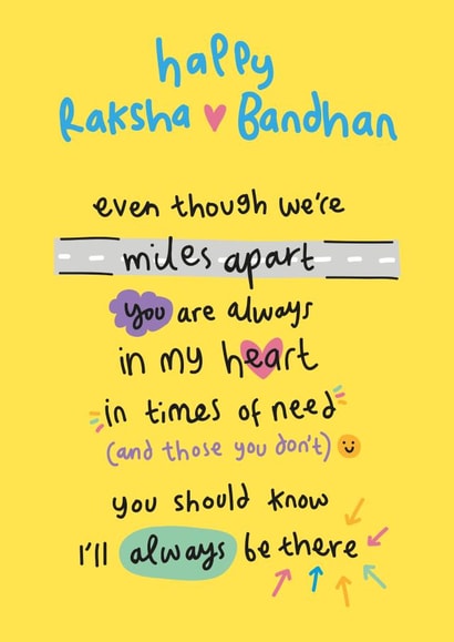 Happy Raksha Bandhan Card 1000 created by The Playful Indian