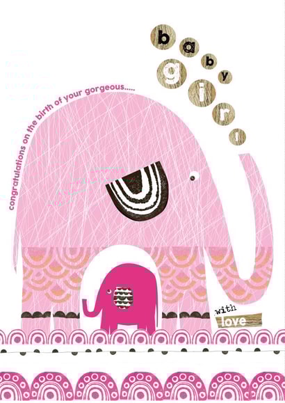 baby girl New Baby Card 14071 created by Cinnamon Aitch