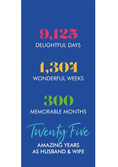 silver wedding Anniversary Card 7693 created by Poppy Lane