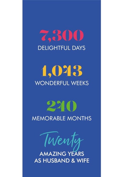 wedding marriage Anniversary Card 7696 created by Poppy Lane