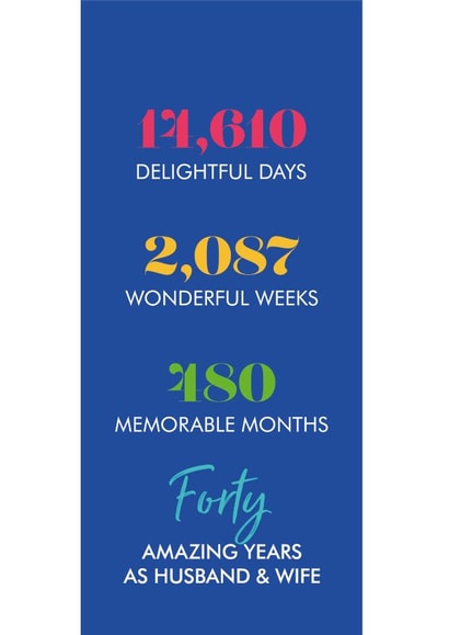 wedding marriage Anniversary Card 7697 created by Poppy Lane