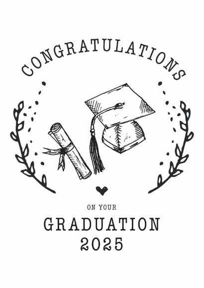 Congratulations on your Graduation Card for University graduate created by Hello Fridays Studio