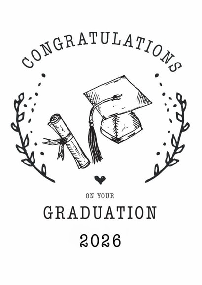 Congratulations on your Graduation Card for University graduate created by Hello Fridays Studio