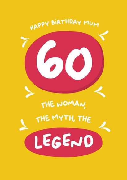 Mum 60 card created by PaperJam Print Co.