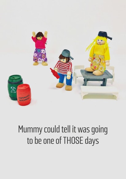 mummy could Birthday Card 33148 created by Monty and Tom