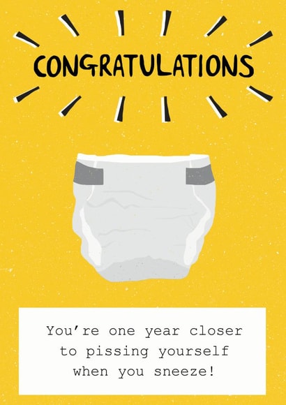 Pissing you're Birthday Card 13512 created by ldodsworthdesign