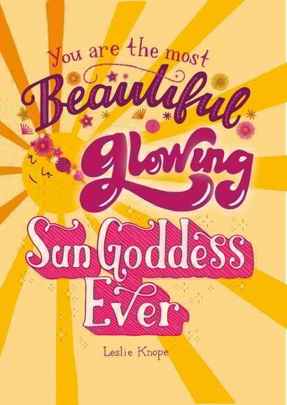 leslie knope parks and recs Birthday Card 4836 created by Jenny Mecher