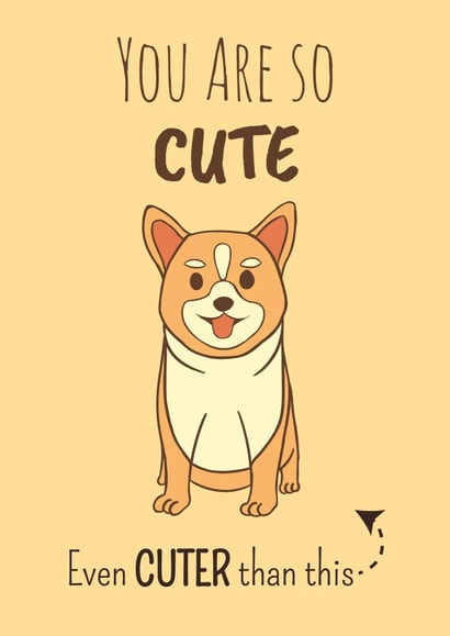 Cute Corgi Anniversary Card 37751 created by Pugs and Stuffs