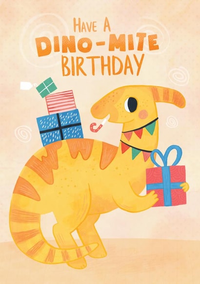 dinosaur dino Birthday Card 24533 created by Claire Stamper