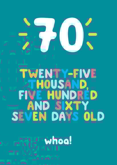 70 age Birthday Card 3452 created by Ivorymint cards