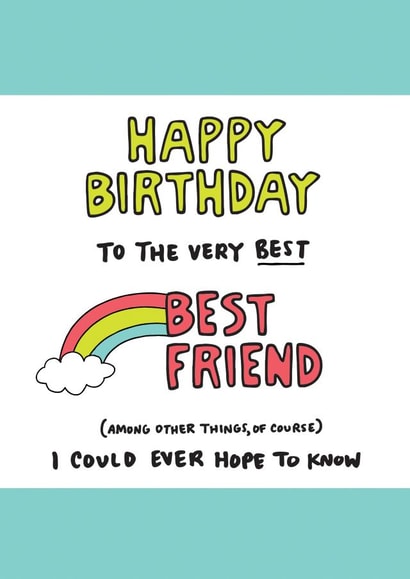 Happy Birthday Best Friend Card created by Angela Chick
