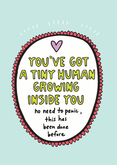 Tiny Human Pregnancy Card created by Angela Chick