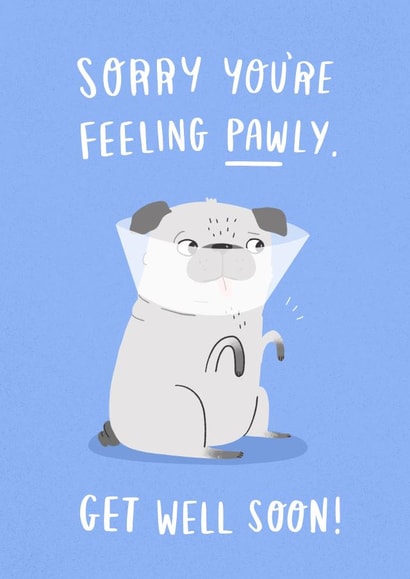 sorry you're Get Well Card 2184 created by Charly Clements