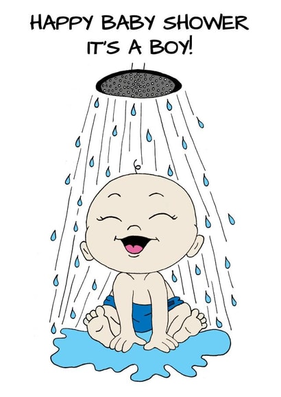 It’s a Boy, Baby Shower Card created by Lu Reason