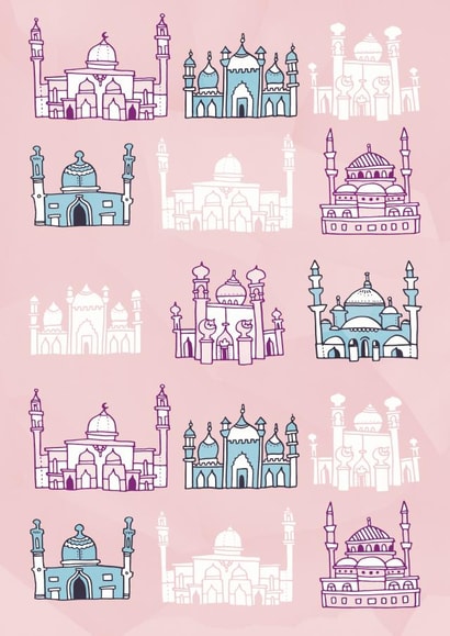 mosque masjid Card 37951 created by Halal Cards