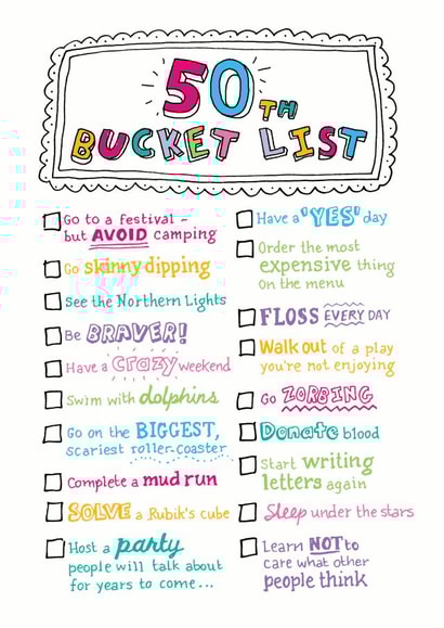 50 50th Birthday Card 5855 created by Eskimo Kiss Designs