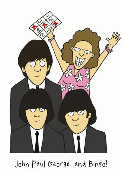 the beatles Birthday Card 6789 created by Nick Hannaford-Hill