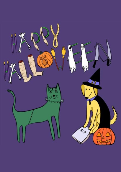 halloween witch Just because Card 13181 created by drawnonna