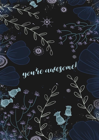 flowers pretty Congratulations Card 1227 created by Megan Higgins