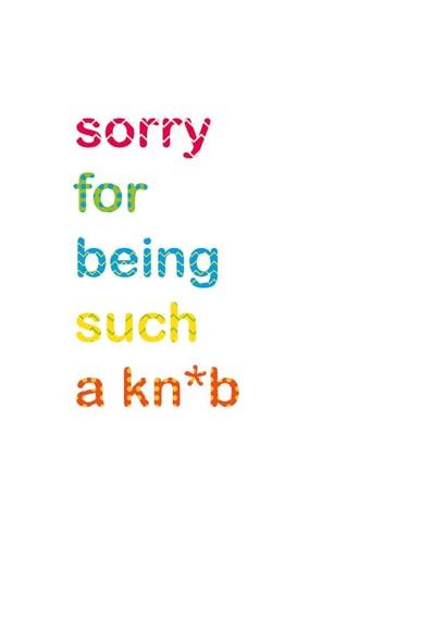 sorry for Sorry Card 12312 created by Dotish Designs