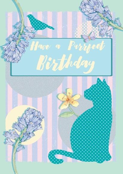 Classic Birthday Card - Cat - Pun created by Siobhan at april rose
