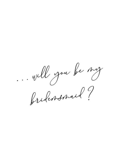 Wedding bridesmaid design created by Knockknockpennystudio