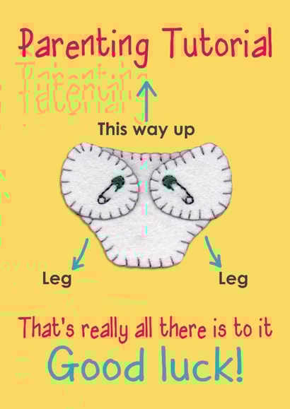 congratulations parenting New Baby Card 12033 created by Presents Felt