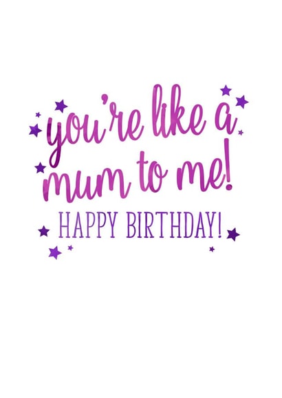 Classic Birthday Card - For Step-Mum, Mother-In-Law Or Godmother created by Ruby Wren Designs