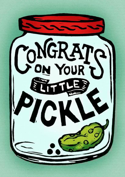 Little Pickle Jar Baby Card created by Woah there Pickle