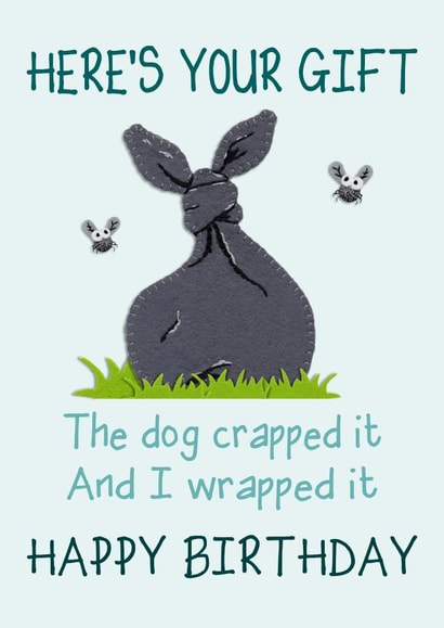 friend funny Birthday Card 12036 created by Presents Felt