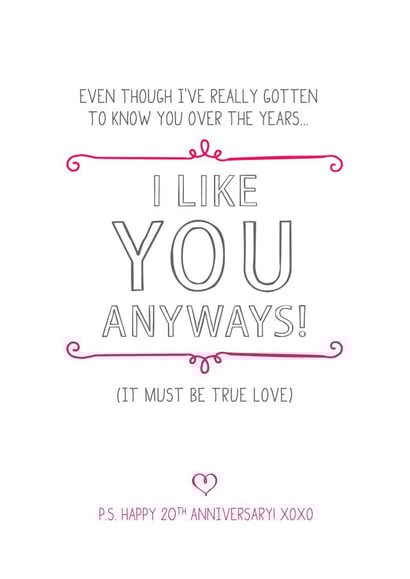 even though Anniversary Card 4584 created by Prairie Chick Prints