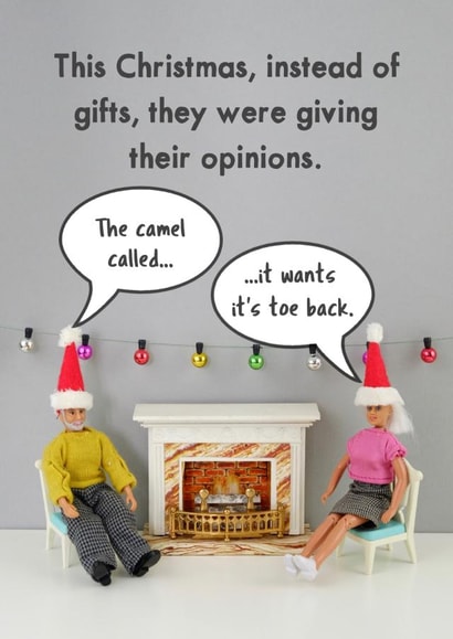 rude funny Christmas Card 11451 created by Bold & Bright Cards