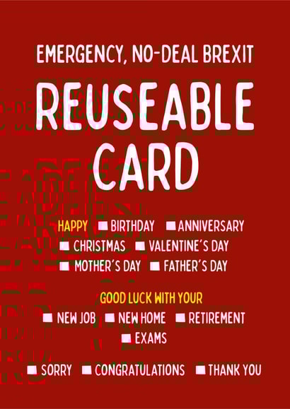 Funny Brexit themed card created by Shutterjunkie