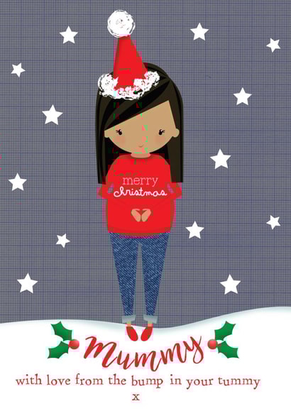 mum to be mummy Christmas Card 33727 created by Bells Scambler
