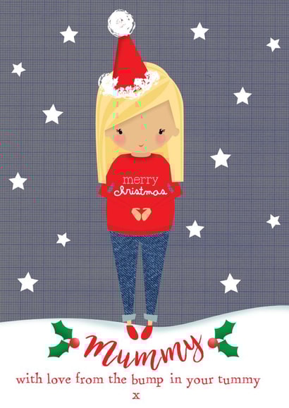 pregnant expecting Christmas Card 11237 created by Bells Scambler