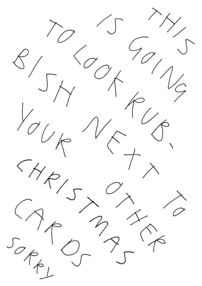 funny humour Christmas Card 6619 created by Redback Cards