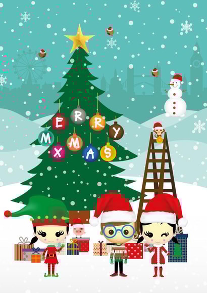 merry Male Christmas Card 27827 created by Made by Man