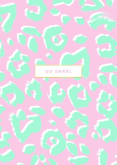 grrrl leopard Card 33216 created by Elodie Bee Designs