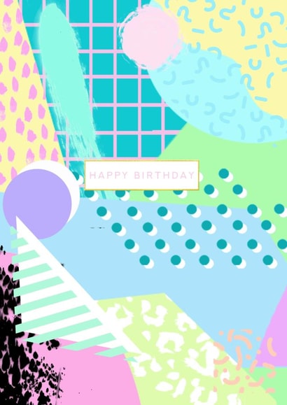 80s eighties Birthday Card 10985 created by Elodie Bee Designs