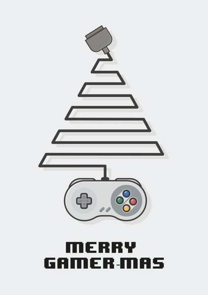 Merry gamermas Christmas Card 22886 created by Christina Connelly