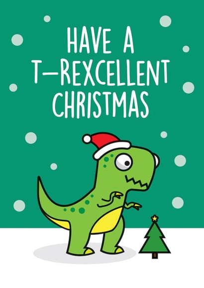 Christmas t rex created by Thirty Mussels